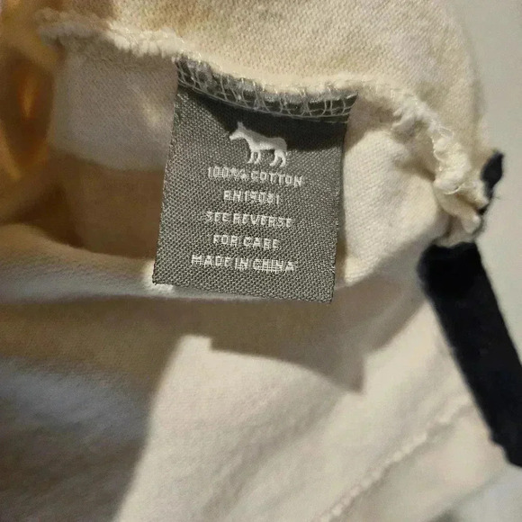 Vintage District 81 Men's Cream and Navy Blue Short Sleeve Polo Shirt Size 2XL - Picture 8 of 12